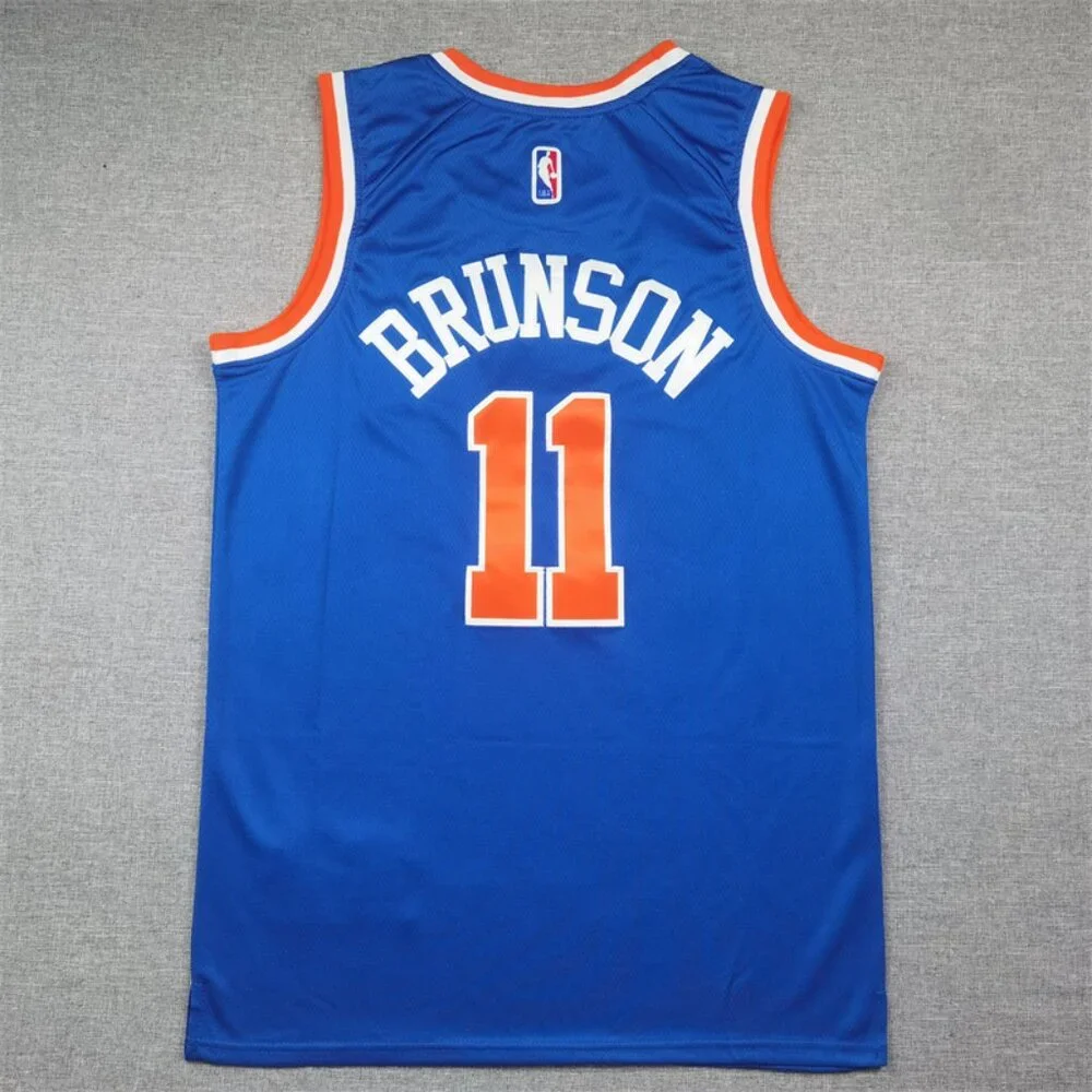Mens Youths Available Choose Jalen Brunson Blue Stitched Jersey - Picture 2 of 2